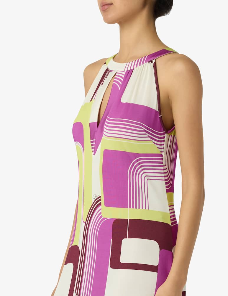 rinascente Pierre Mantoux Abito lungo geometrico