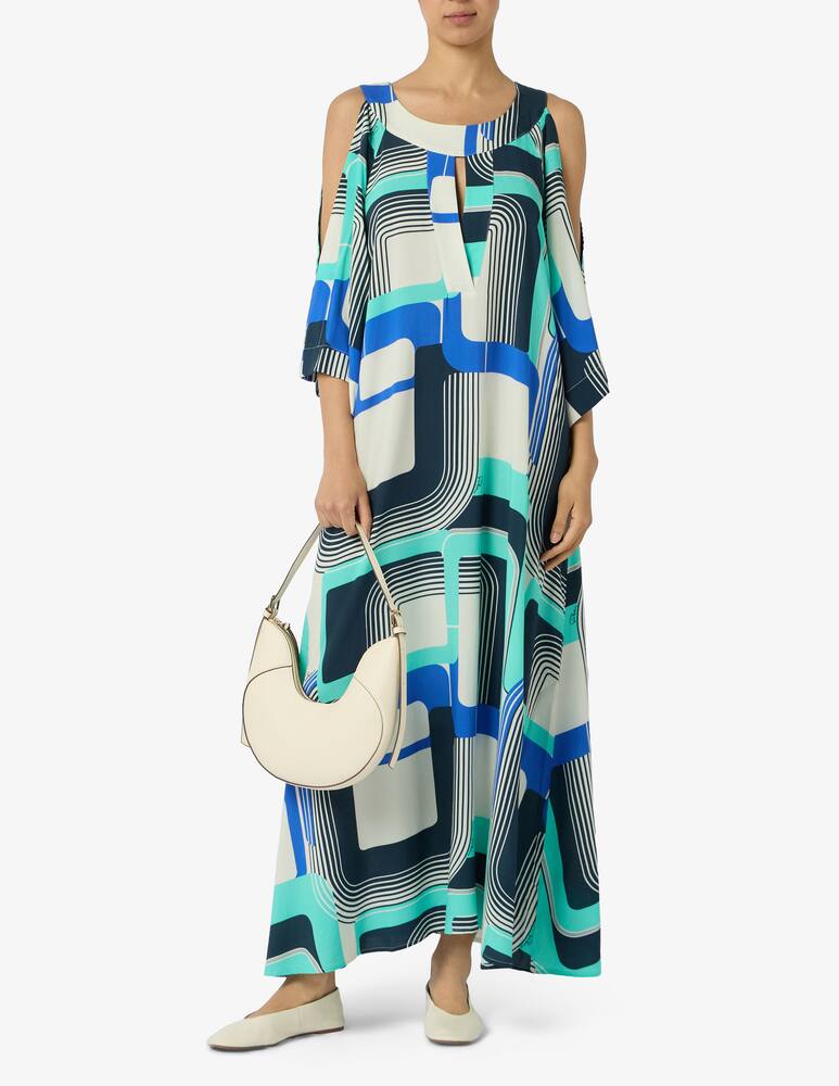 rinascente Pierre Mantoux Geometric print long kaftan