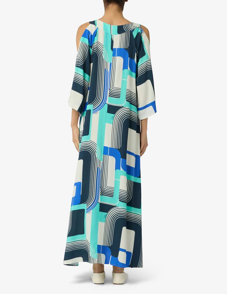 rinascente Pierre Mantoux Geometric print long kaftan