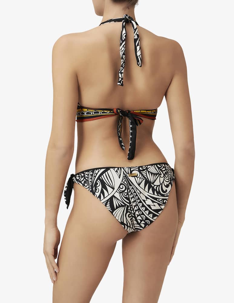 rinascente Pierre Mantoux Printed halterneck bikini set