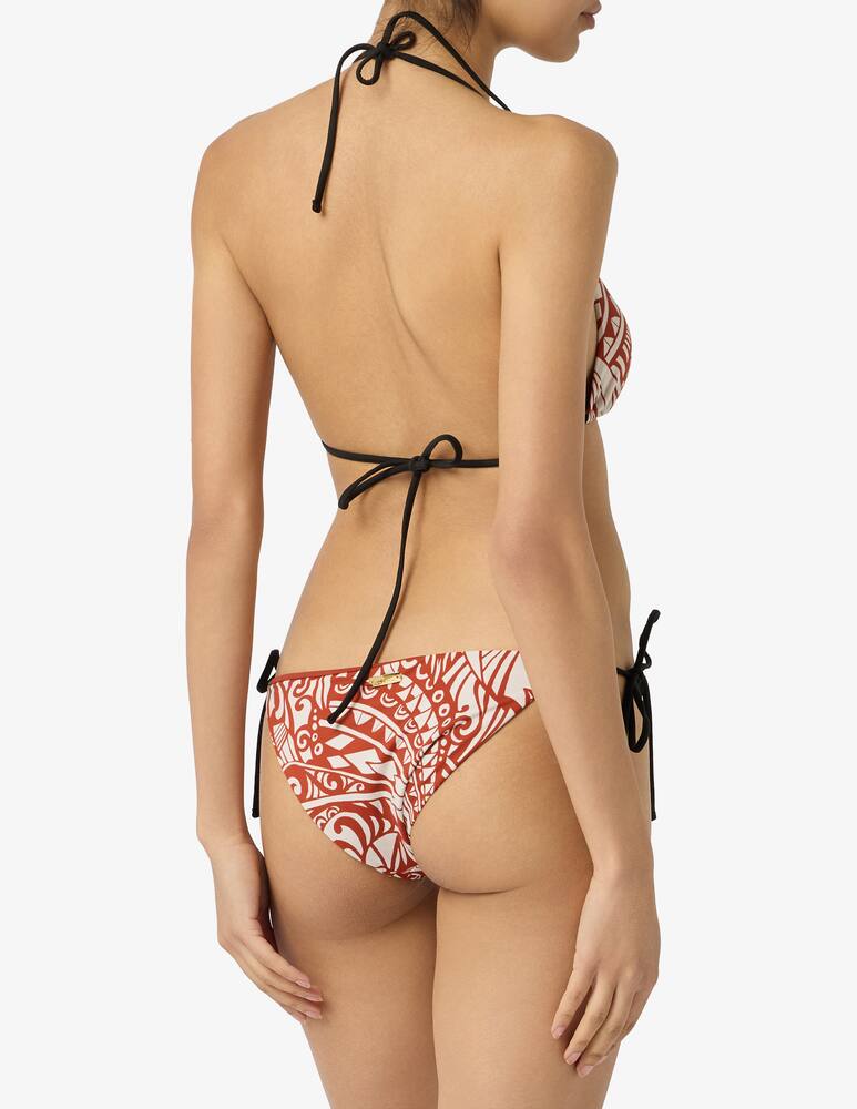 rinascente Pierre Mantoux Tribal print triangle bikini set