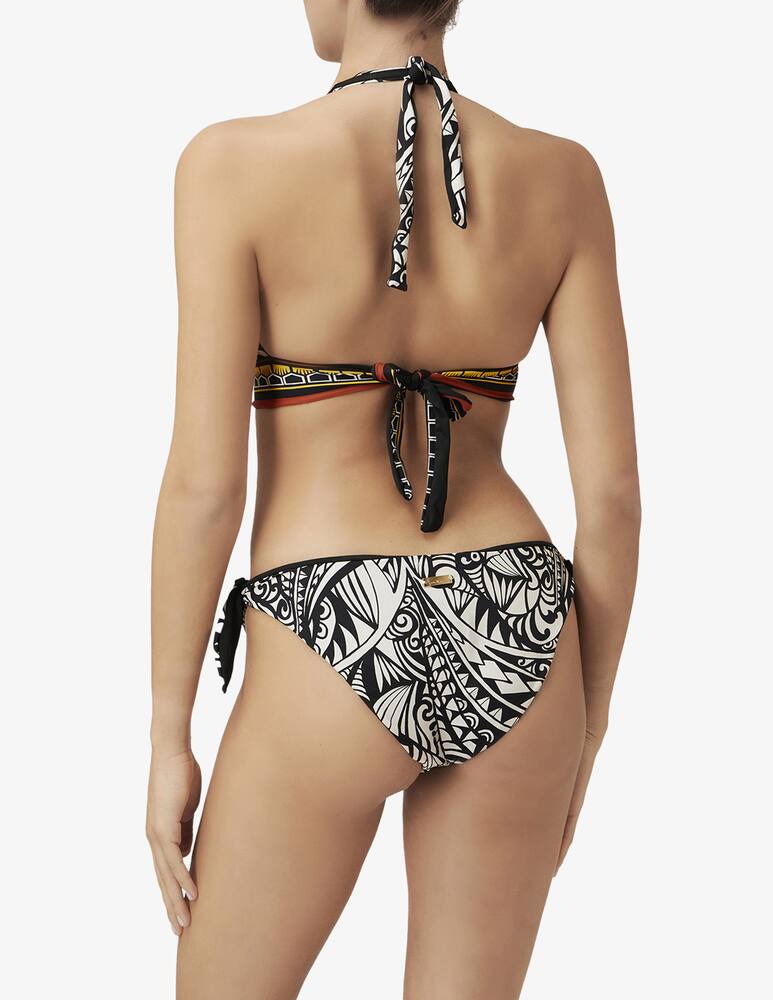 rinascente Pierre Mantoux Printed halterneck bikini top