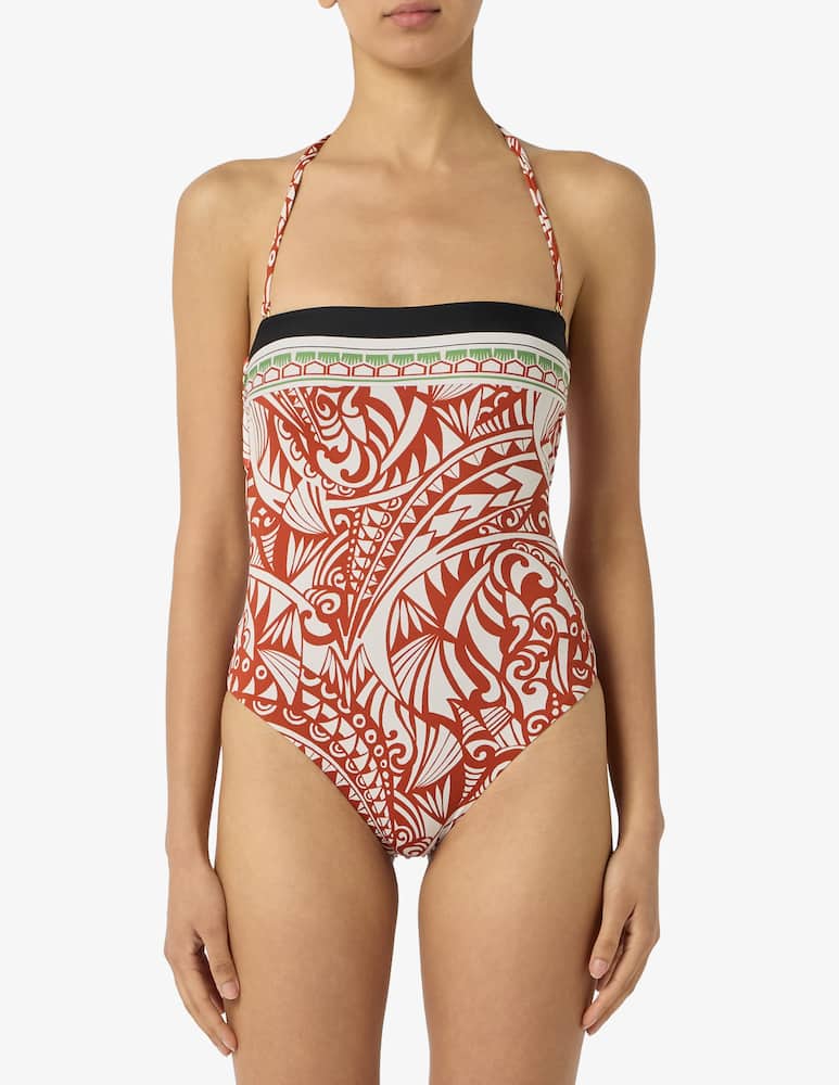 rinascente Pierre Mantoux Bandeau one-piece swimsuit