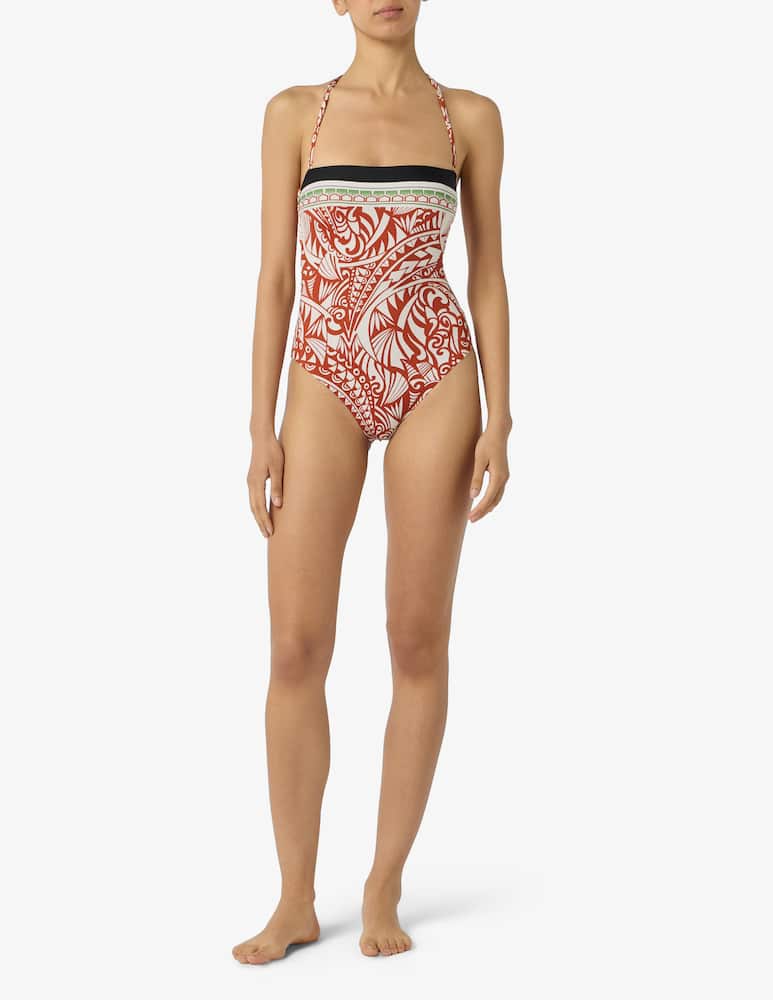 rinascente Pierre Mantoux Bandeau one-piece swimsuit