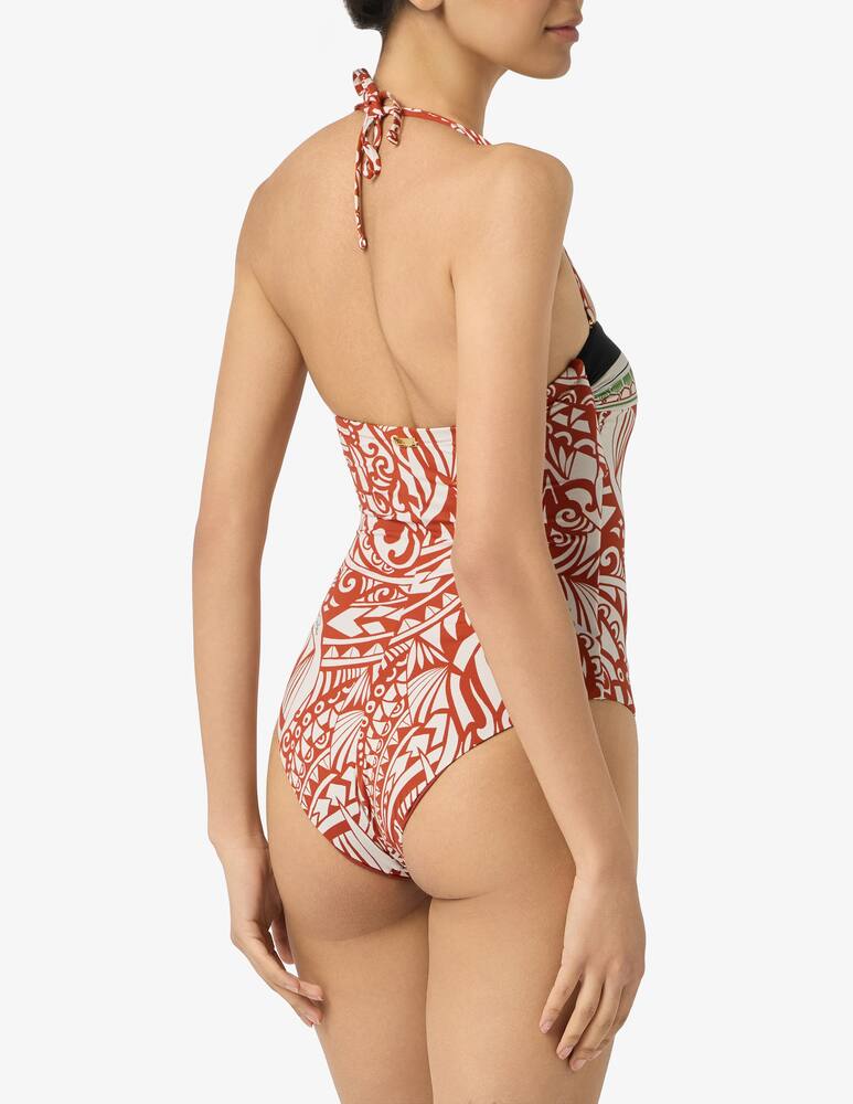 rinascente Pierre Mantoux Bandeau one-piece swimsuit