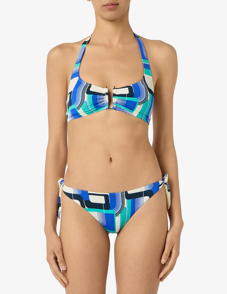rinascente Pierre Mantoux Geometric halterneck bikini set
