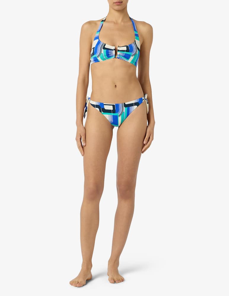 rinascente Pierre Mantoux Geometric halterneck bikini set