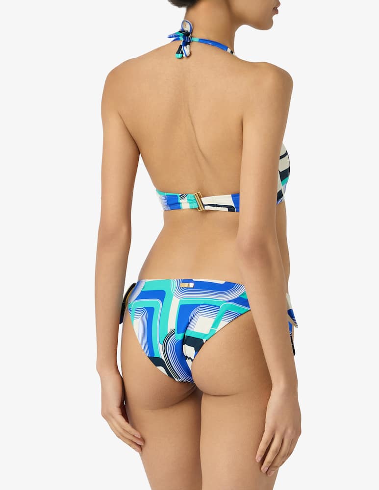 rinascente Pierre Mantoux Geometric halterneck bikini set