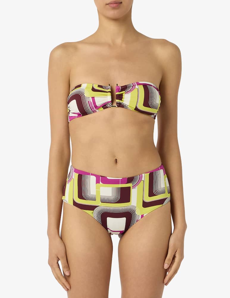 rinascente Pierre Mantoux Geometric bandeau bikini set