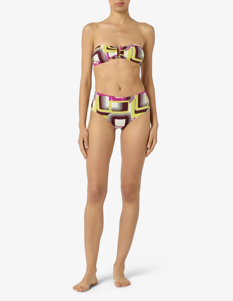 rinascente Pierre Mantoux Geometric bandeau bikini set