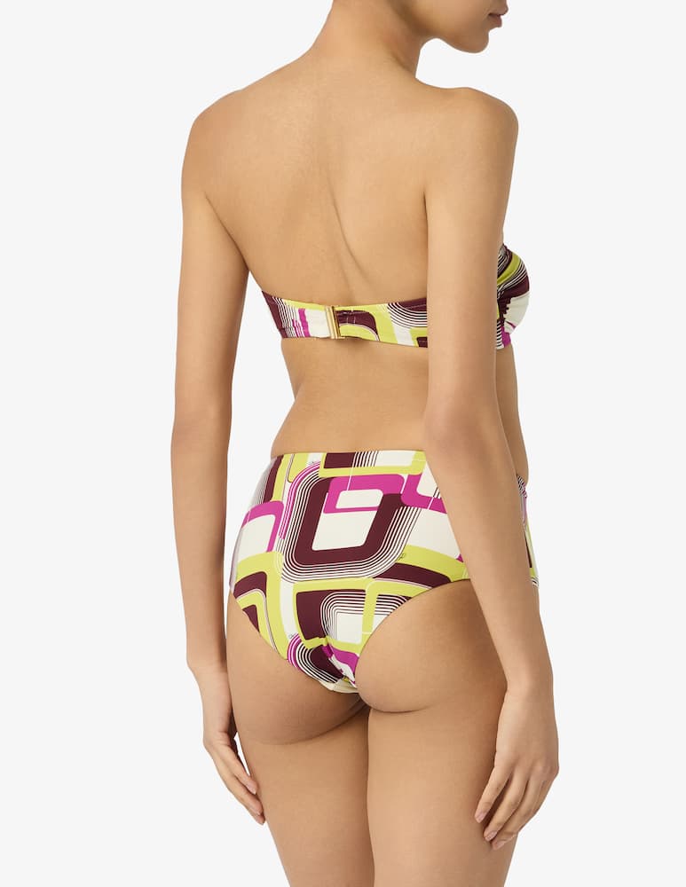 rinascente Pierre Mantoux Geometric bandeau bikini set