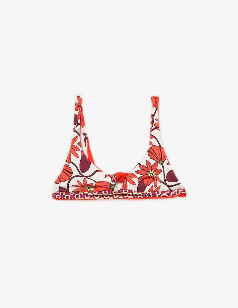 rinascente Pierre Mantoux Floral tie bikini bra