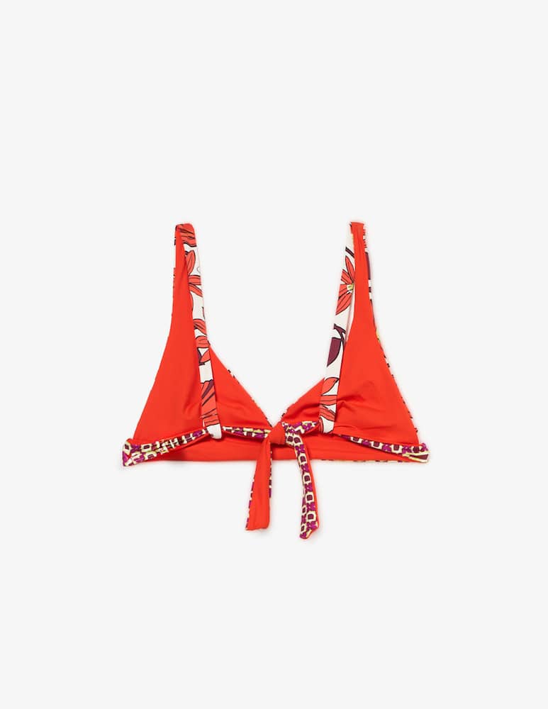 rinascente Pierre Mantoux Floral tie bikini bra