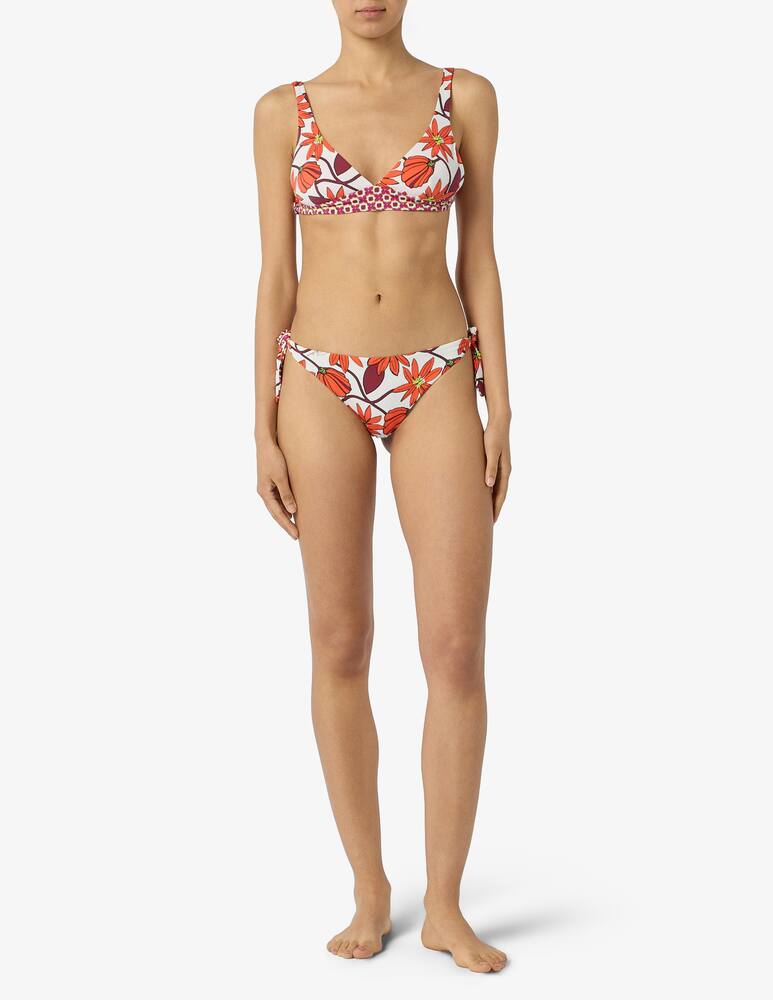 rinascente Pierre Mantoux Floral tie side bikini brief set