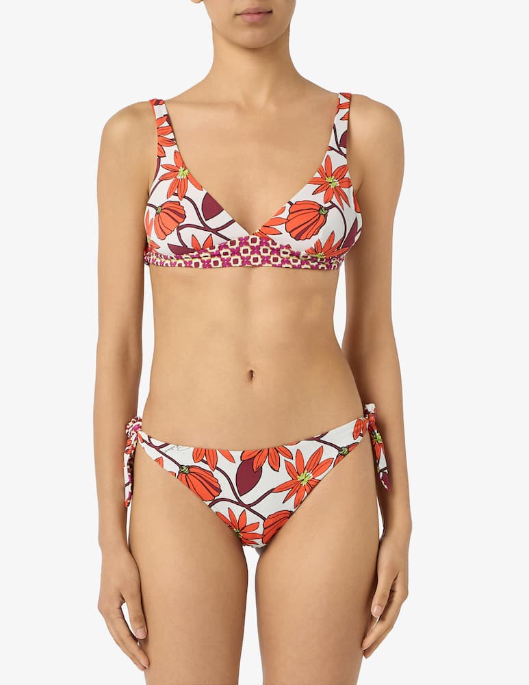 rinascente Pierre Mantoux Floral tie side bikini brief