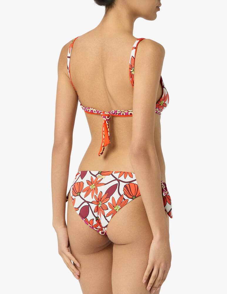 rinascente Pierre Mantoux Floral tie side bikini brief set