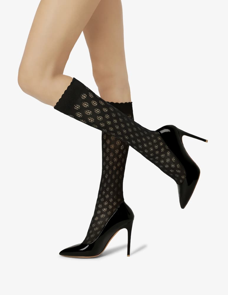 rinascente Pierre Mantoux Anette patterned knee socks