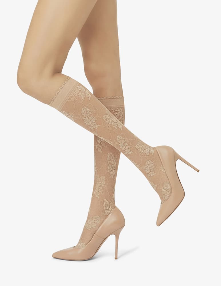 rinascente Pierre Mantoux Julienne lace knee-high socks