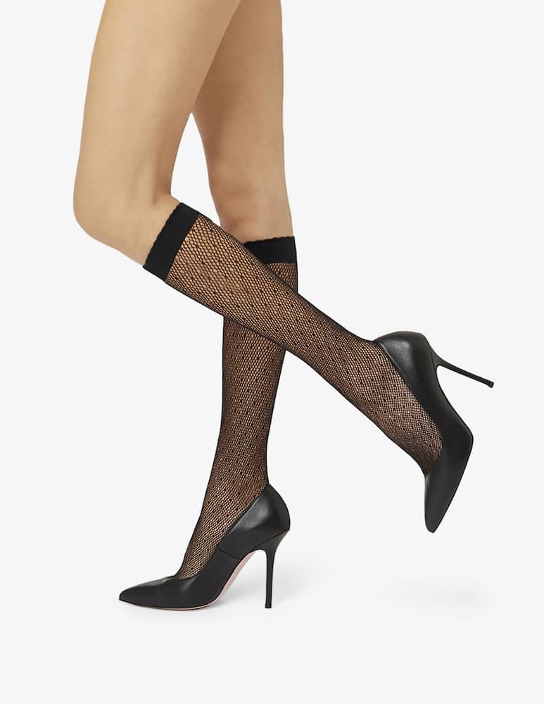 rinascente Pierre Mantoux Fishnet knee-high socks