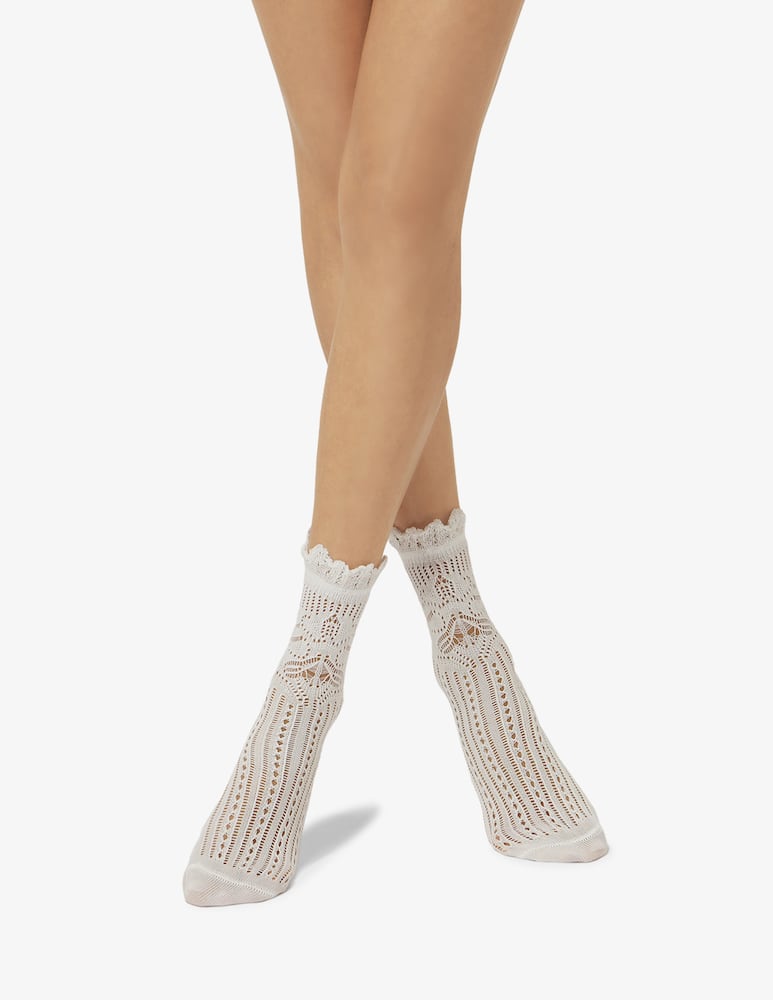 rinascente Pierre Mantoux Porto lace ankle socks
