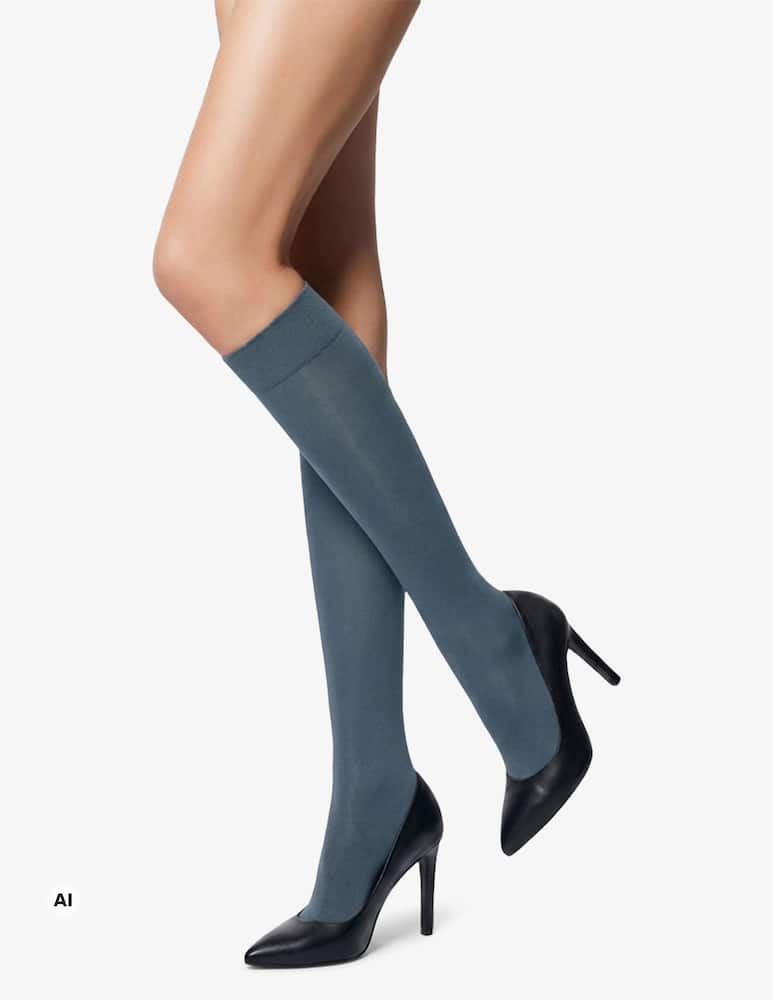 Pierre Mantoux velour knee-high socks - picture 1 Pierre Mantoux velour knee-high socks - picture 1
