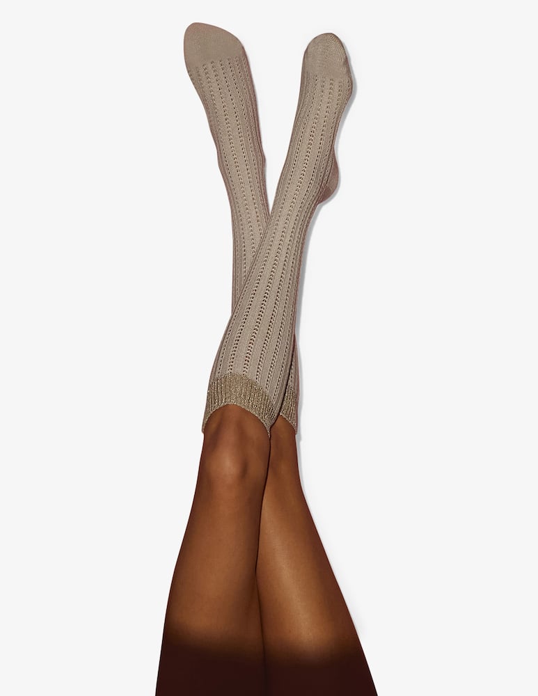 Pierre Mantoux Patterned knee-high socks - picture 1 Pierre Mantoux Patterned knee-high socks - picture 1
