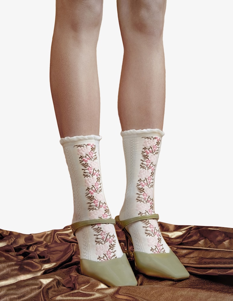Pierre Mantoux Floral socks - picture 1 Pierre Mantoux Floral socks - picture 1