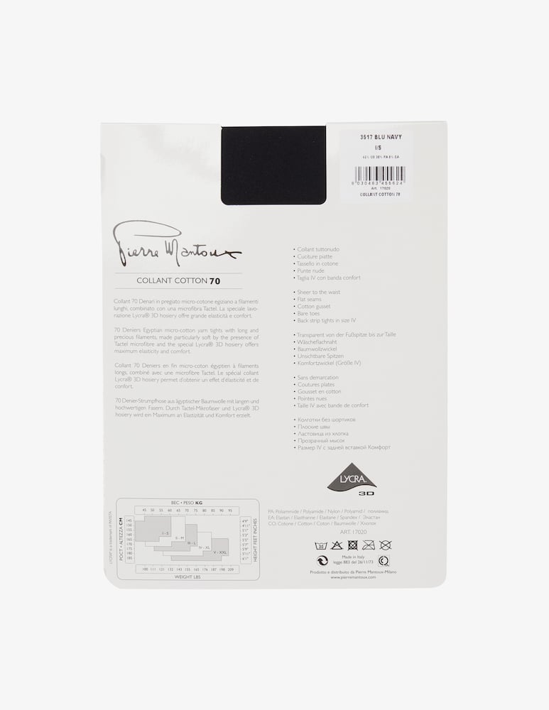 Pierre Mantoux Collant Cotton 70 - immagine 2 Pierre Mantoux Collant Cotton 70 - immagine 2