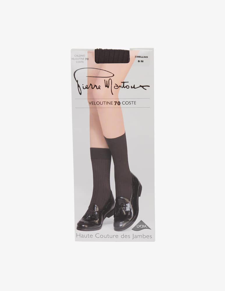 Pierre Mantoux Ribbed veloutine socks 70 den - picture 1 Pierre Mantoux Ribbed veloutine socks 70 den - picture 1
