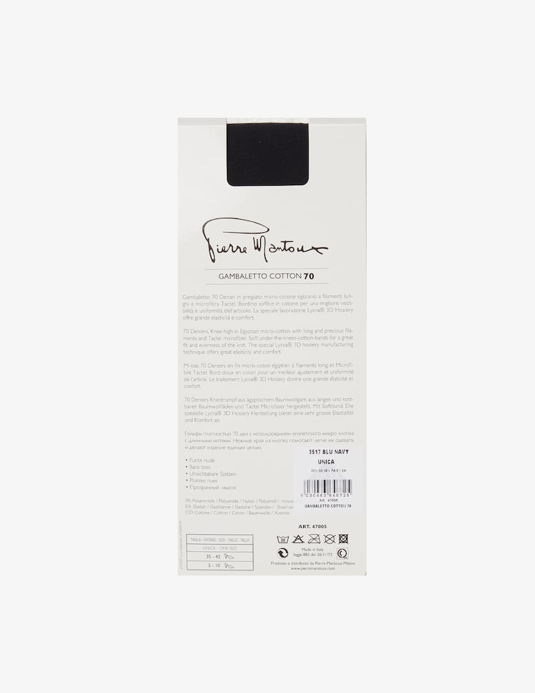 rinascente Pierre Mantoux Gambaletto in cotone 70 den