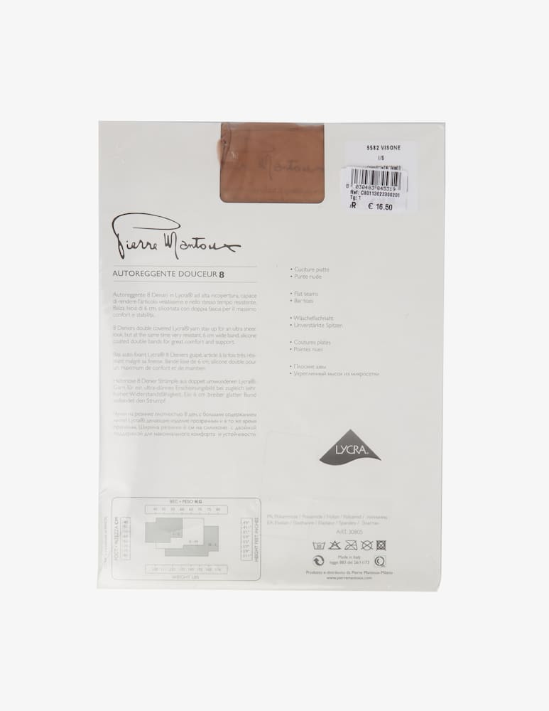 rinascente Pierre Mantoux Collant autoreggenti douceur 8 den