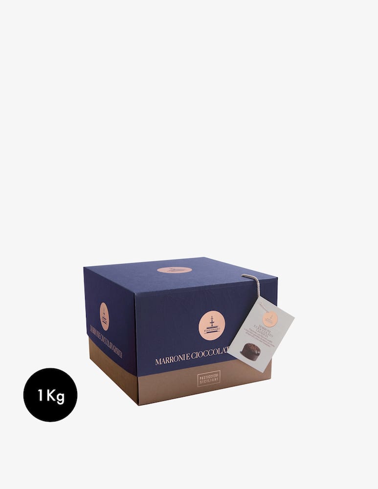 Fiasconaro Panettone Marroni e Gianduia 1kg - immagine 1 Fiasconaro Panettone Marroni e Gianduia 1kg - immagine 1