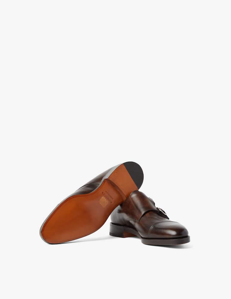 rinascente John Lobb Scarpa in pelle con doppia fibbia 