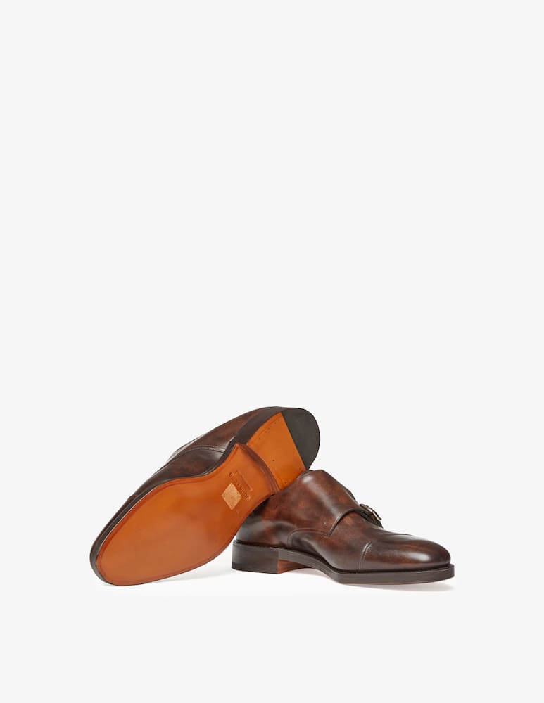 rinascente John Lobb Scarpa in pelle con doppia fibbia 