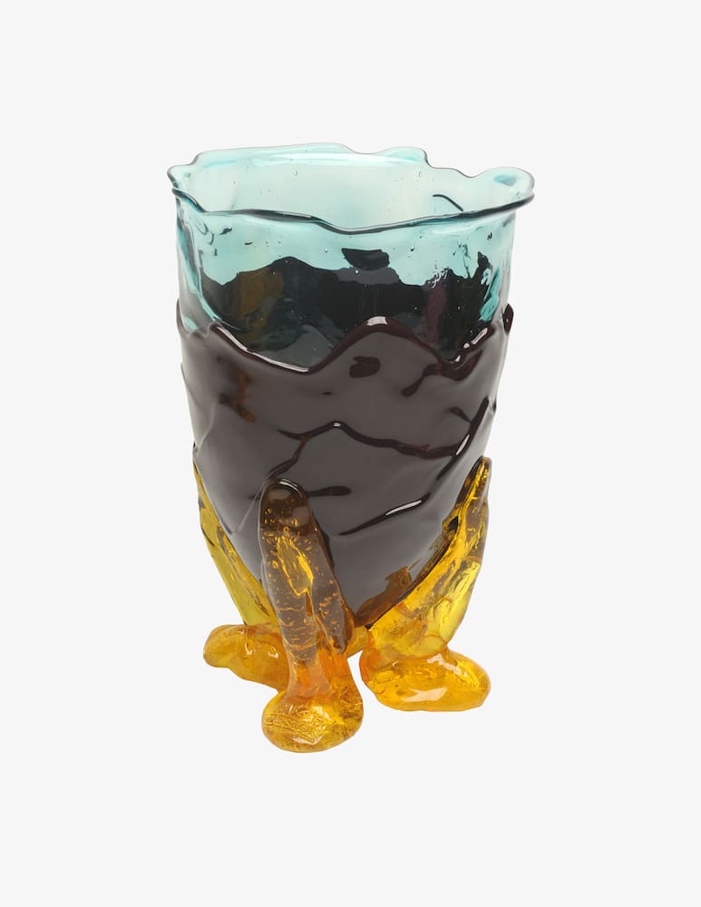 rinascente Fish Design Clear Extracolor Vase