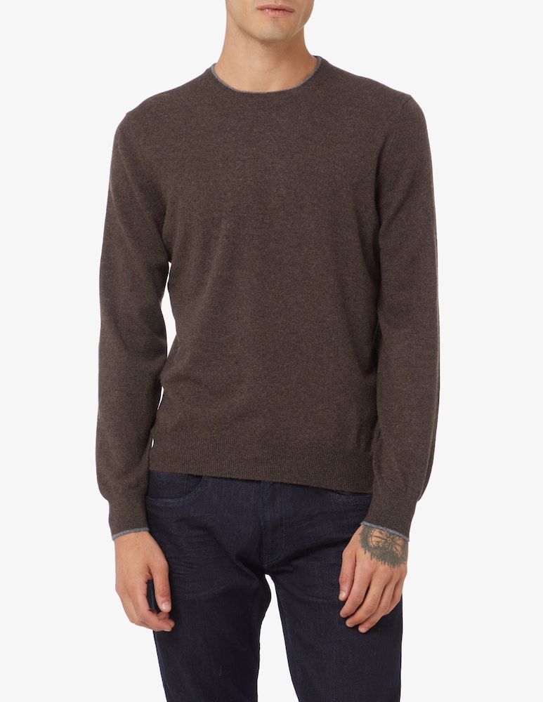 Pure Cashmere Cashmere roundneck sweater - Brown - picture 1 Pure Cashmere Cashmere roundneck sweater - Brown - picture 1