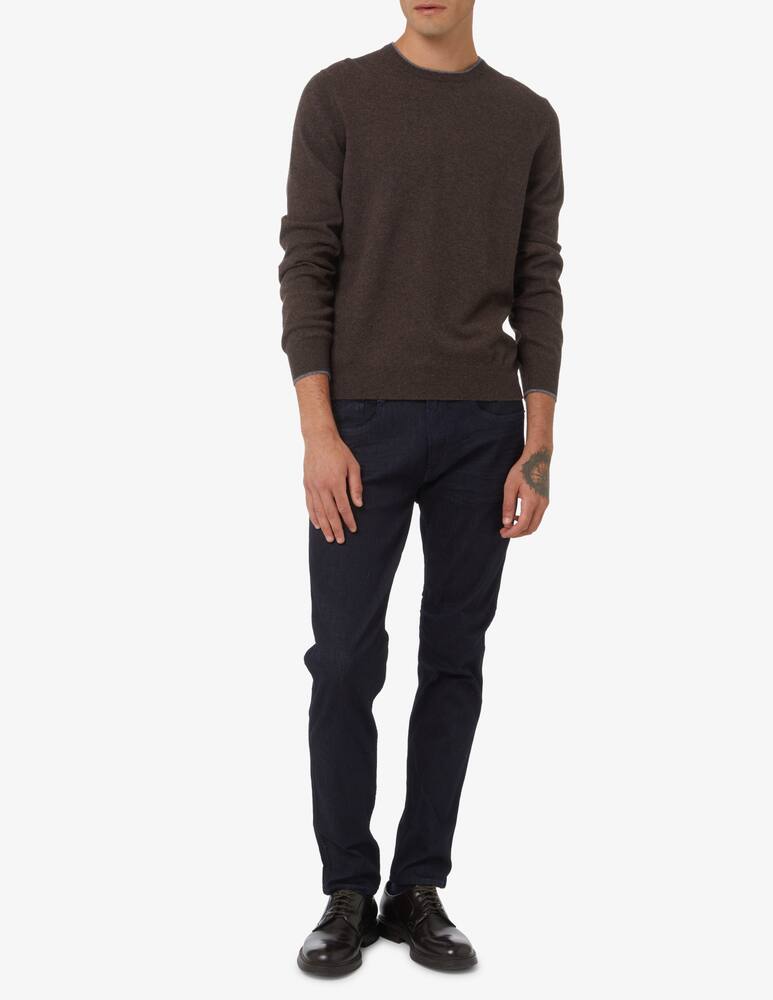 Pure Cashmere Cashmere roundneck sweater - Brown - picture 2 Pure Cashmere Cashmere roundneck sweater - Brown - picture 2