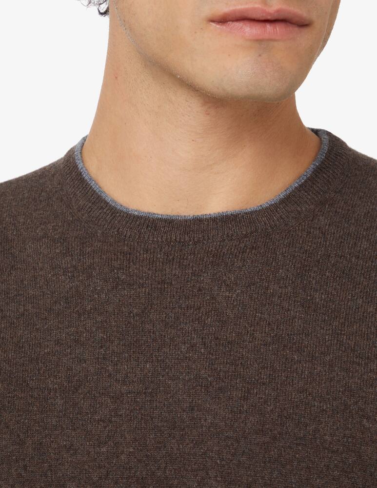 Pure Cashmere Cashmere roundneck sweater - Brown - picture 4 Pure Cashmere Cashmere roundneck sweater - Brown - picture 4