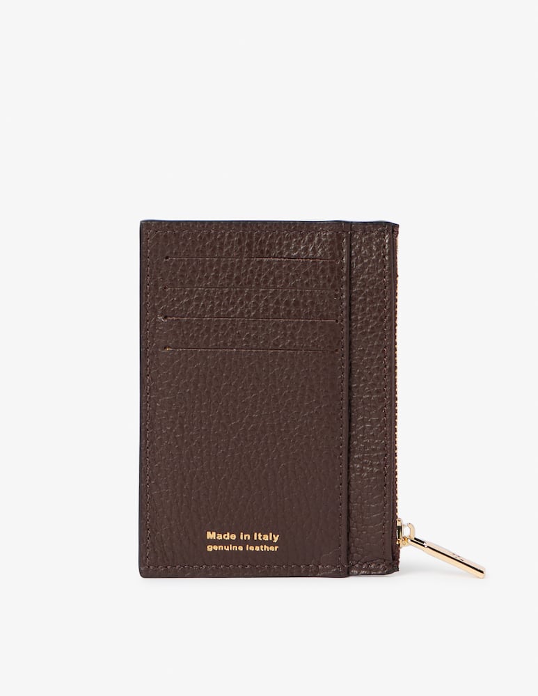 rinascente Cuoieria Fiorentina Velvet cardholder with zip