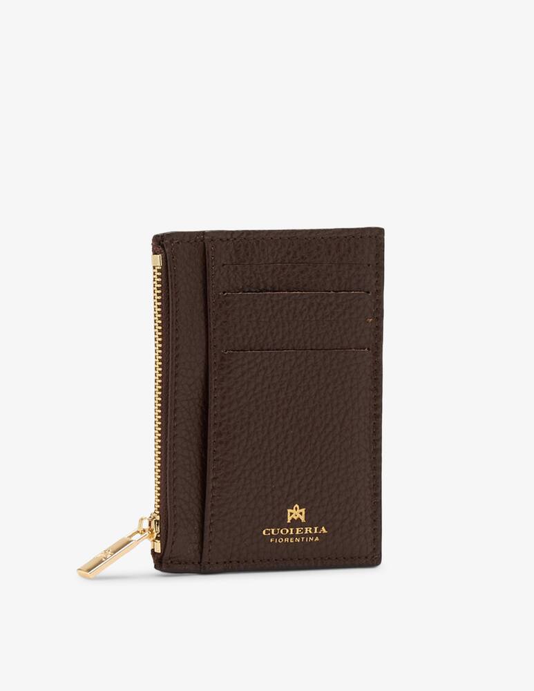 rinascente Cuoieria Fiorentina Velvet cardholder with zip