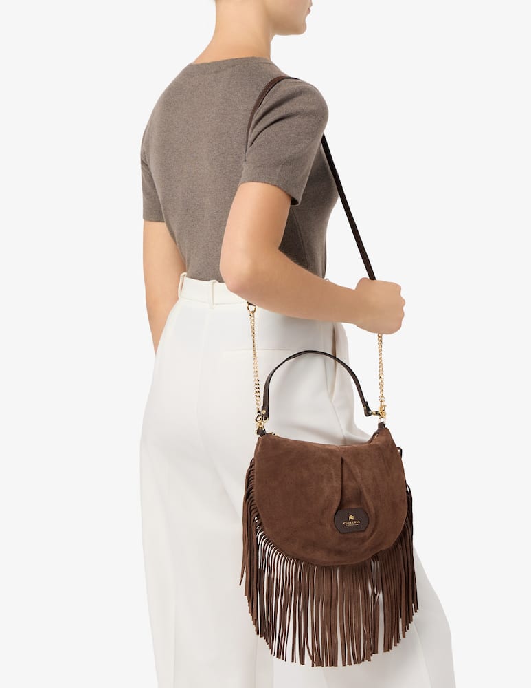 rinascente Cuoieria Fiorentina Borsa a spalla con frange Emma