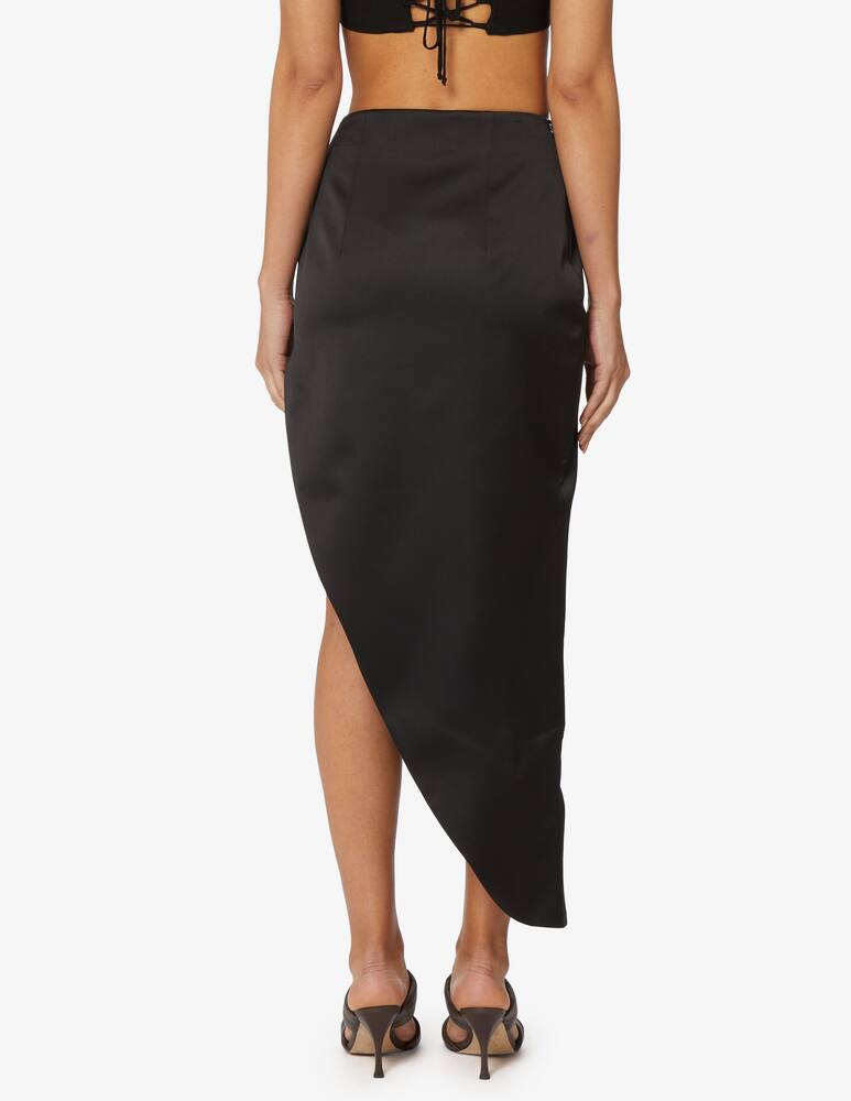 rinascente Nineminutes  The Ade double satin maxi skirt with slit