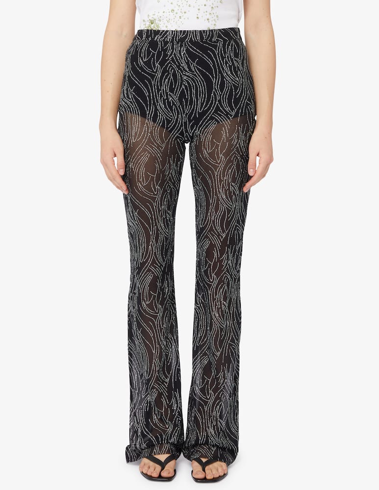 Nineminutes The Area Mesh flare pants - picture 1 Nineminutes The Area Mesh flare pants - picture 1