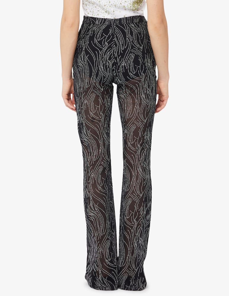 Nineminutes The Area Mesh flare pants - picture 3 Nineminutes The Area Mesh flare pants - picture 3