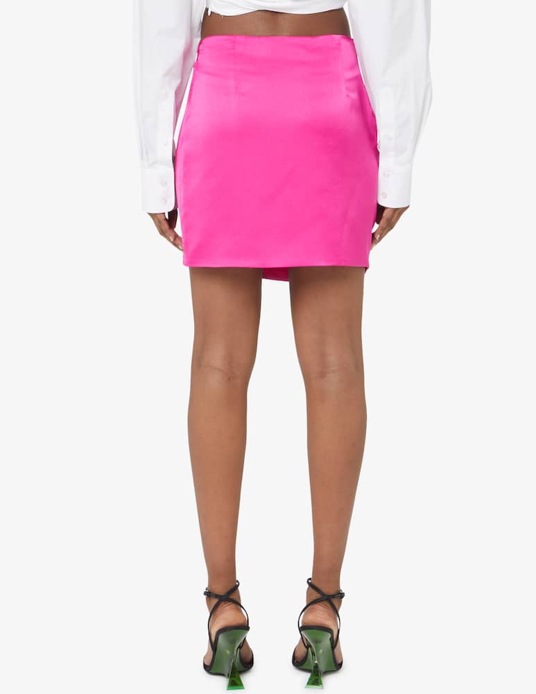 rinascente Nineminutes Gonna mini in raso con spacco The Gea double