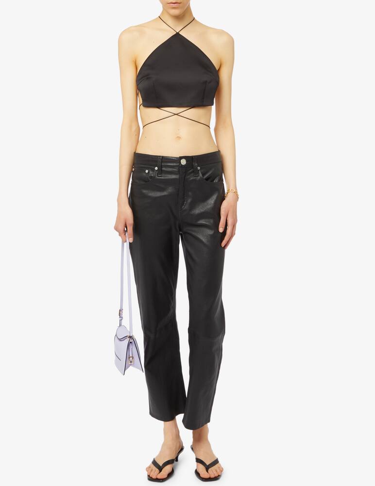 Nineminutes Crop top in raso - immagine 2 Nineminutes Crop top in raso - immagine 2