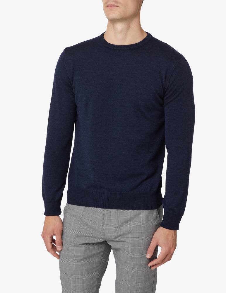Pure Cashmere Maglia girocollo lana seta e cashmere - Blu - immagine 1 Pure Cashmere Maglia girocollo lana seta e cashmere - Blu - immagine 1