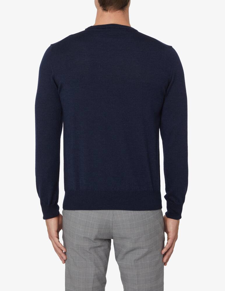 Pure Cashmere Maglia girocollo lana seta e cashmere - Blu - immagine 3 Pure Cashmere Maglia girocollo lana seta e cashmere - Blu - immagine 3