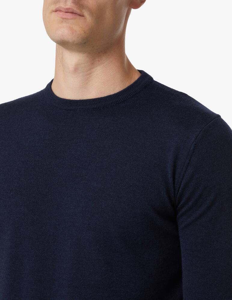 Pure Cashmere Maglia girocollo lana seta e cashmere - Blu - immagine 4 Pure Cashmere Maglia girocollo lana seta e cashmere - Blu - immagine 4