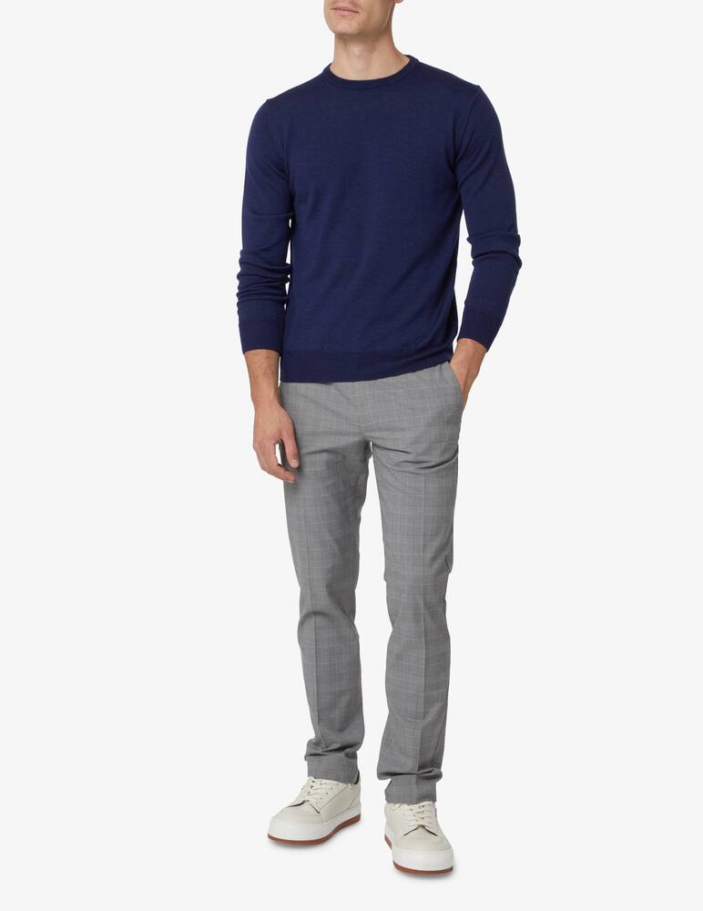 rinascente Pure Cashmere Wool silk and cashmere roundneck sweater - Blue